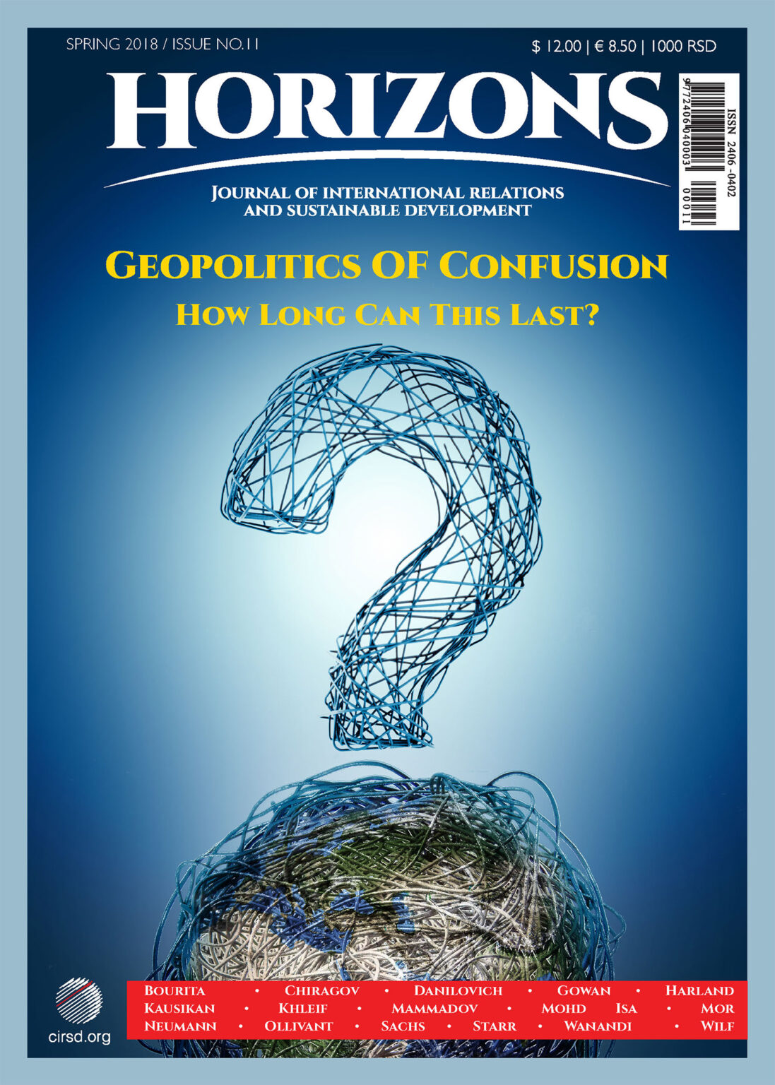 Horizons Spring 2018 / Issue No. 11 - CIRSD
